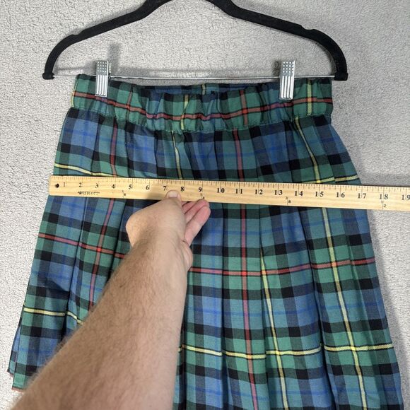 Sport Kilt Pleated Plaid Kilt Women’s Size M Heritage Mini Skirt Dark Academia - Picture 8 of 11